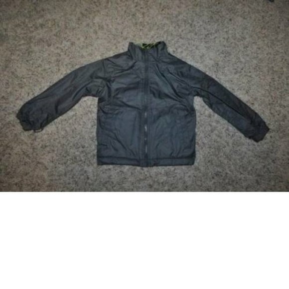 Boys All Weather Jacket 4/5 Gray Yellow 4 in 1 Winter Spring Fall Athletech - Picture 11 of 13